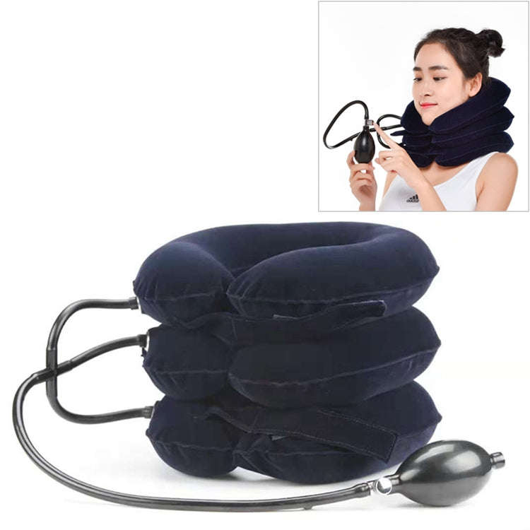 Household Full Cashmere Cervical Traction Instrument Neck Protection Inflatable Cervical Spine Ma...