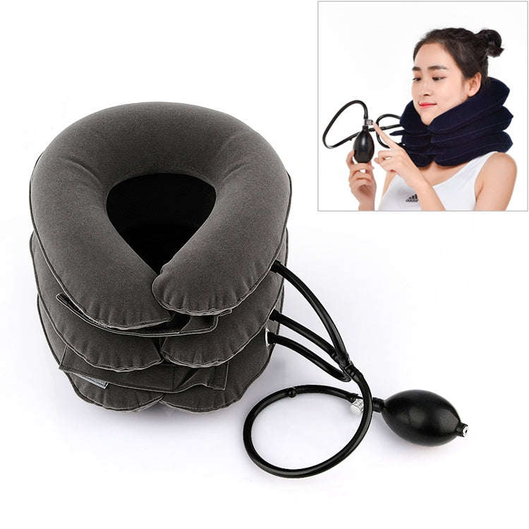 Household Full Cashmere Cervical Traction Instrument Neck Protection Inflatable Cervical Spine Ma...