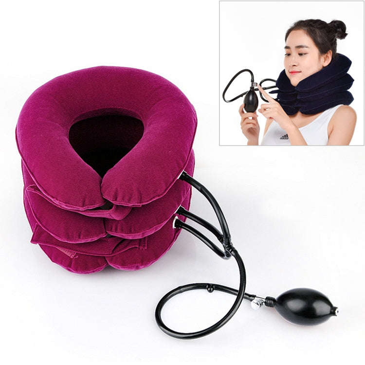 Household Full Cashmere Cervical Traction Instrument Neck Protection Inflatable Cervical Spine Ma...