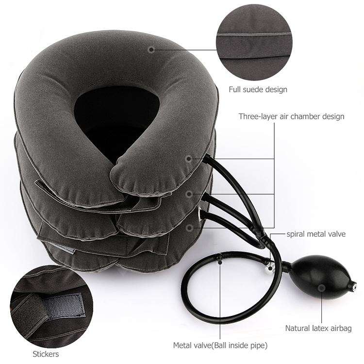 Household Full Cashmere Cervical Traction Instrument Neck Protection Inflatable Cervical Spine Ma...