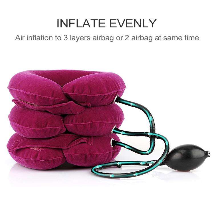Household Full Cashmere Cervical Traction Instrument Neck Protection Inflatable Cervical Spine Ma...