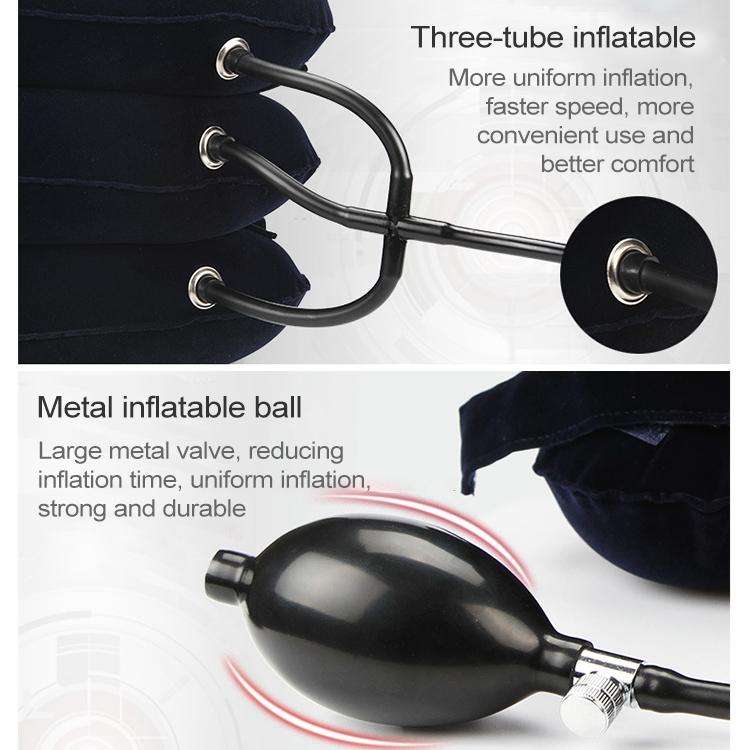 Household Full Cashmere Cervical Traction Instrument Neck Protection Inflatable Cervical Spine Ma...