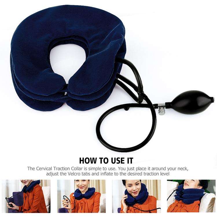 Household Full Cashmere Cervical Traction Instrument Neck Protection Inflatable Cervical Spine Ma...