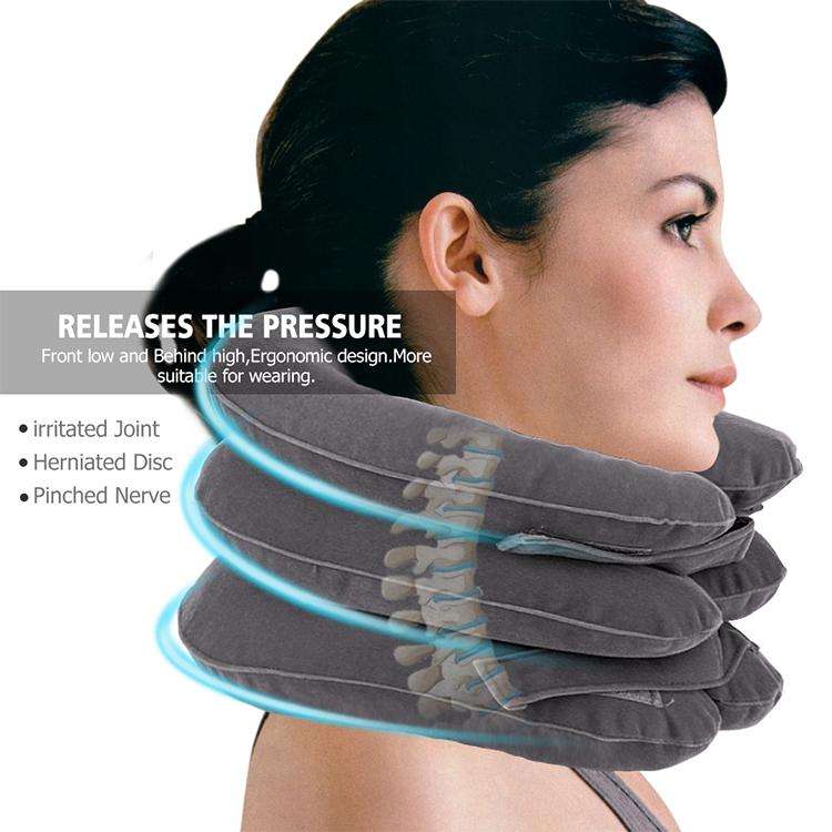 Household Full Cashmere Cervical Traction Instrument Neck Protection Inflatable Cervical Spine Ma...