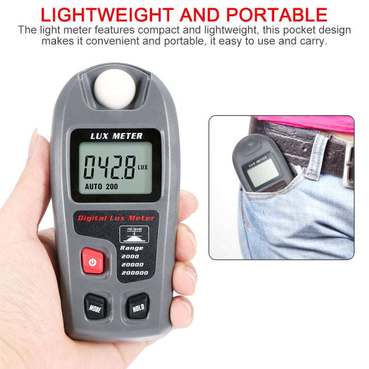 MT-30 LCD Portable Digital Light Lux Meter for Factory / School / House Various Occasion, Range: ...