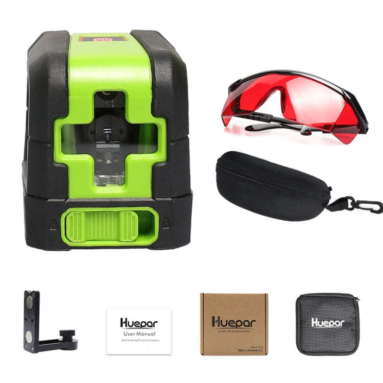 9011R 1V1H 20mW 2 Line Red Beam Laser Level Covering Walls and Floors (Red)
