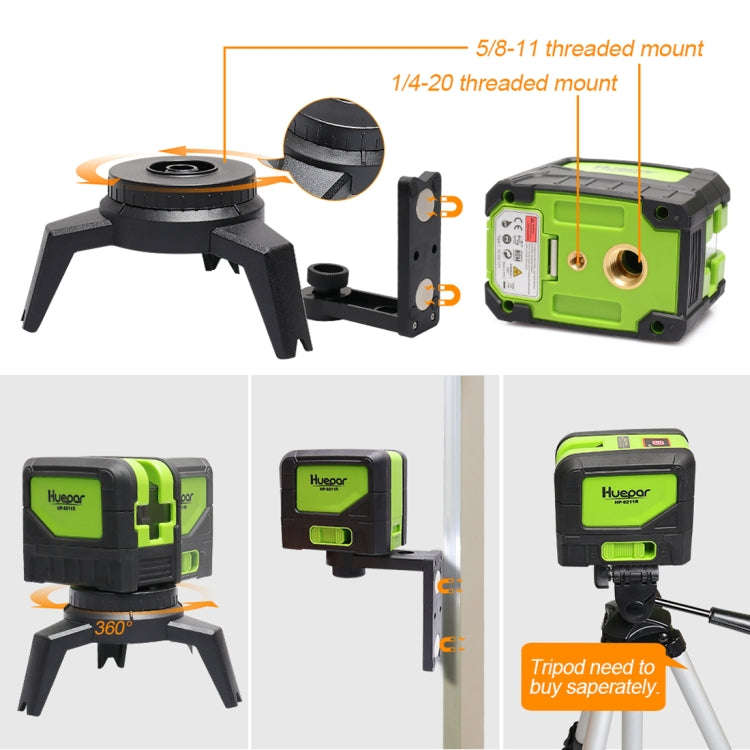 9211R 1V1H 10mW 2 Line 2 Dot Red Beam Laser Level Covering Walls and Floors (Red)