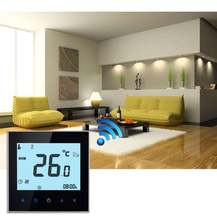 BHT-1000-GA-WIFI 3A Load Water Heating Type Touch LCD Digital WiFi Heating Room Thermostat, Displ...
