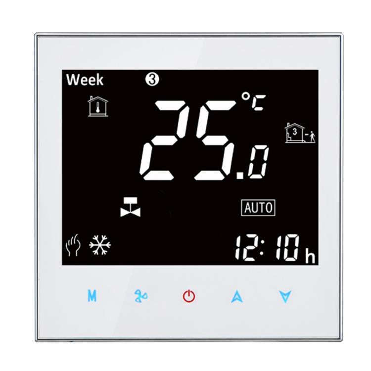 BAC-2000 Central Air Conditioning Type Touch LCD Digital 2-pipe Fan Coil Unit Room Thermostat, Di...