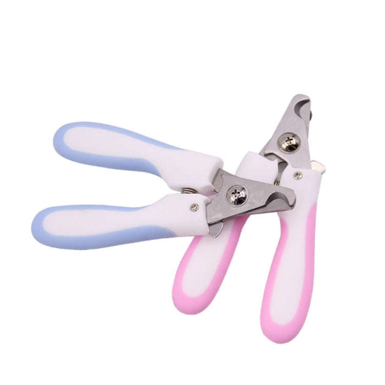 Pet Nail Clippers and Polisher Set, Size: Small(Pink)