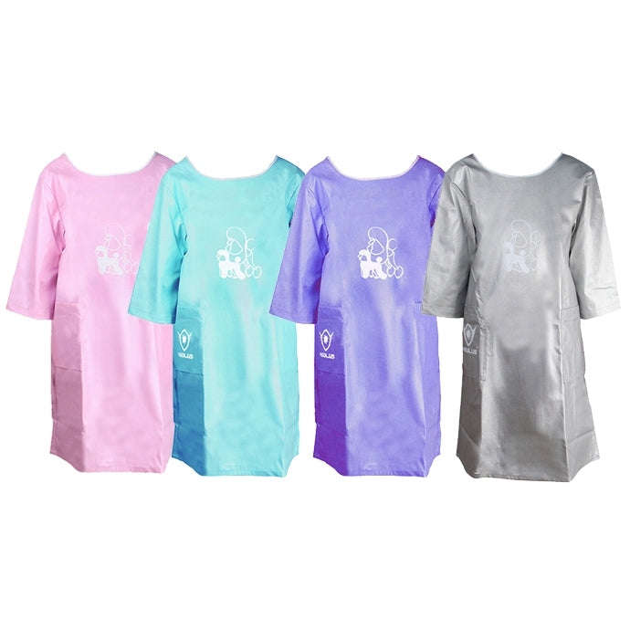 Half Sleeve Pet Apron Beauty Gown Pet Grooming Beautician Smock Waterproof Clothing Pet Store Apr...