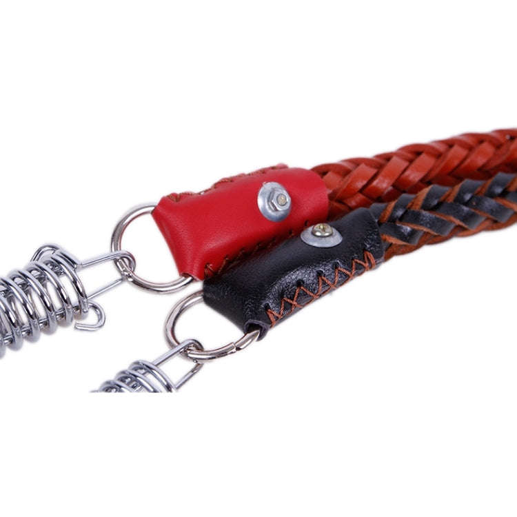 Cowhide Traction Belt Dog Collar Telescopic Dog Rope, Suitable For Medium and Large Dogs, M, Rope...