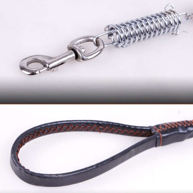 Cowhide Traction Belt Dog Collar Telescopic Dog Rope, Suitable For Medium and Large Dogs, M, Rope...