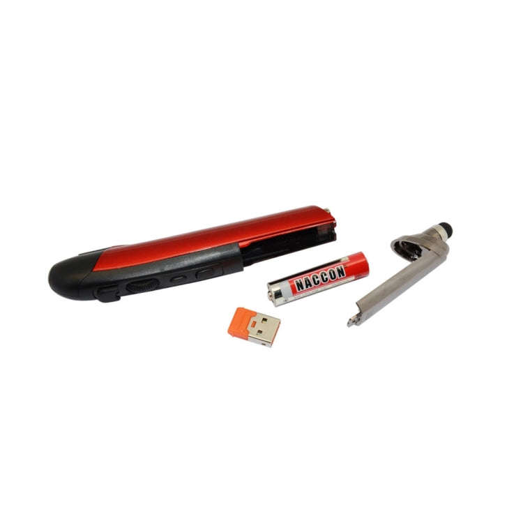 PR-08 2.4G Innovative Pen-style Handheld Wireless Smart Mouse, Effective Distance: 10m(Red)