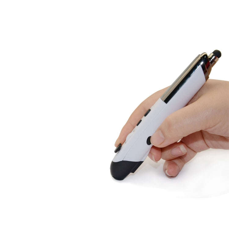 PR-08 2.4G Innovative Pen-style Handheld Wireless Smart Mouse, Effective Distance: 10m(White)