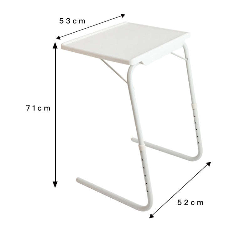 Plastic Pad Steel Tube Bracket Liftable Foldable Portable Multi-purpose Laptop Table, Adjustable ...
