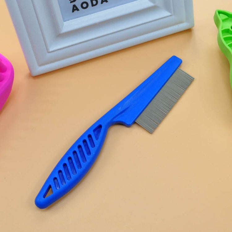 5 PCS Pet Cats Dogs Supplies Combs Fine Toothed Stainless Steel Needle Fleas Removal Combs, Lengt...