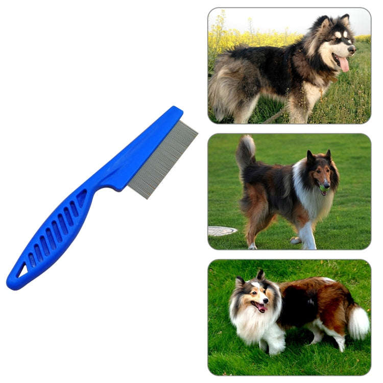 5 PCS Pet Cats Dogs Supplies Combs Fine Toothed Stainless Steel Needle Fleas Removal Combs, Lengt...