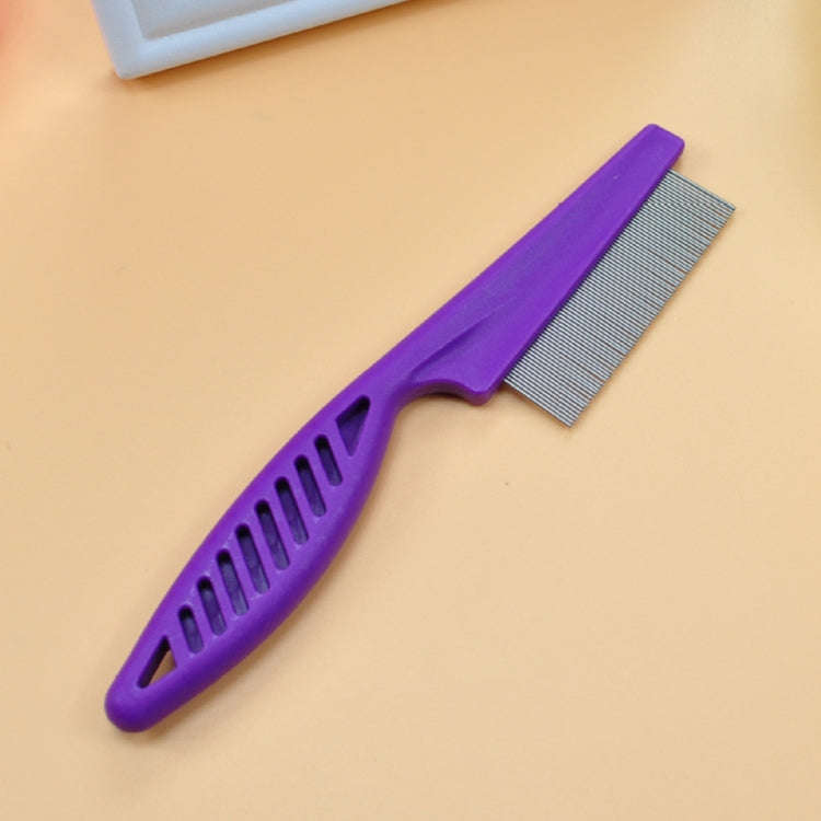 5 PCS Pet Cats Dogs Supplies Combs Fine Toothed Stainless Steel Needle Fleas Removal Combs, Lengt...