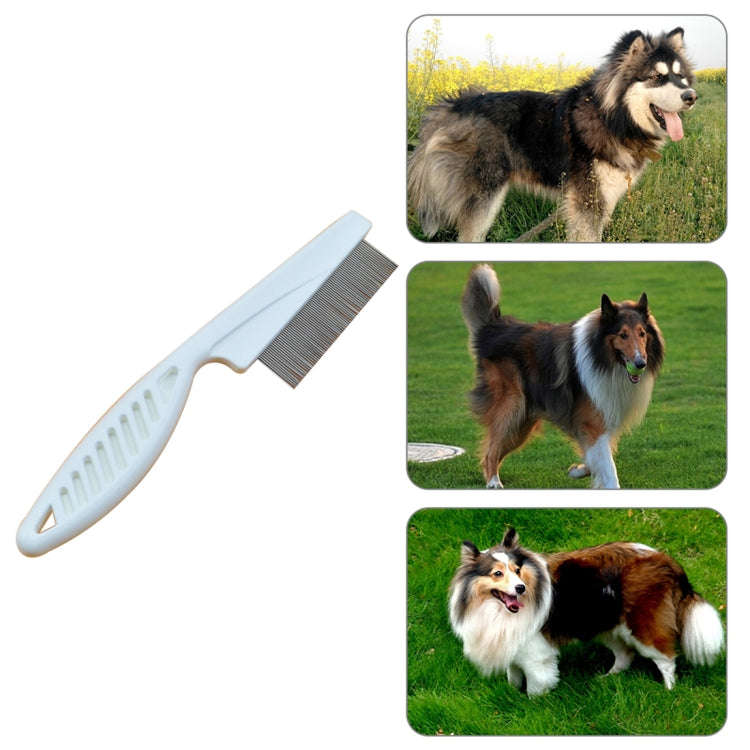 5 PCS Pet Cats Dogs Supplies Combs Fine Toothed Stainless Steel Needle Fleas Removal Combs, Lengt...