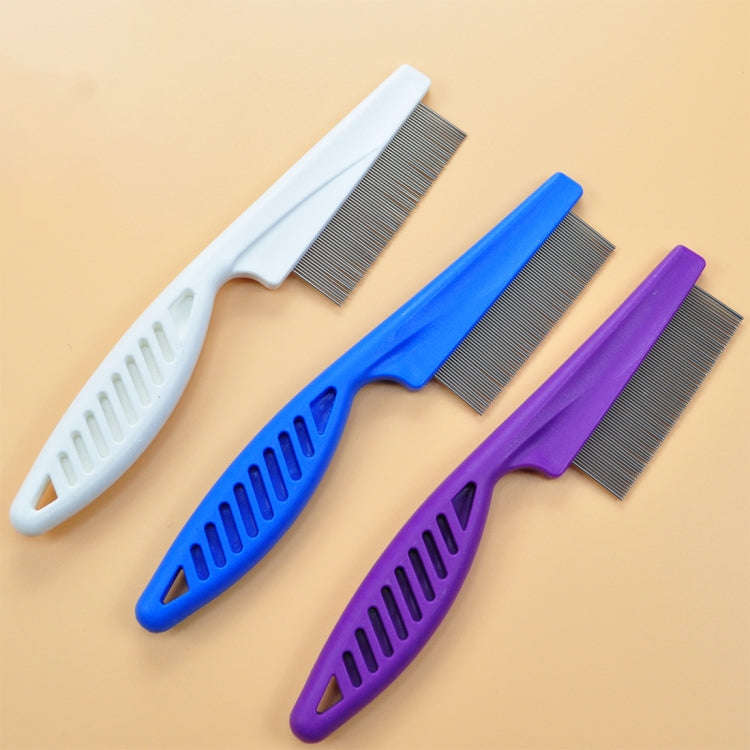 5 PCS Pet Cats Dogs Supplies Combs Fine Toothed Stainless Steel Needle Fleas Removal Combs, Lengt...