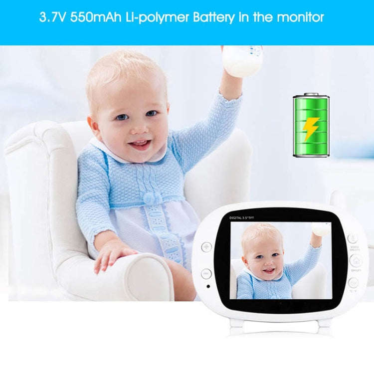 BM-850 3.5 inch LCD 2.4GHz Wireless Surveillance Camera Baby Monitor with 8-IR LED Night Vision, ...