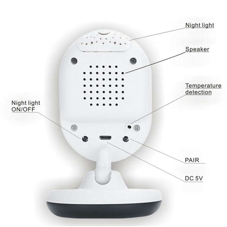 BM-SP820 2.4 inch LCD 2.4GHz Wireless Surveillance Camera Baby Monitor with 7-IR LED Night Vision...