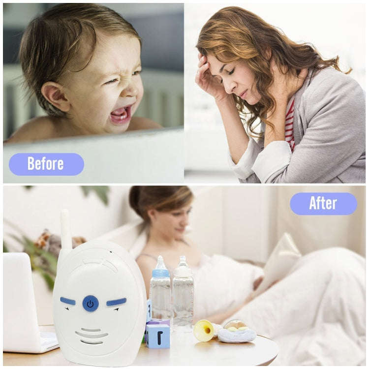 BM-V20 2.4GHz Wireless Digital Audio Baby Monitor, Two Way Voice Talk(White)