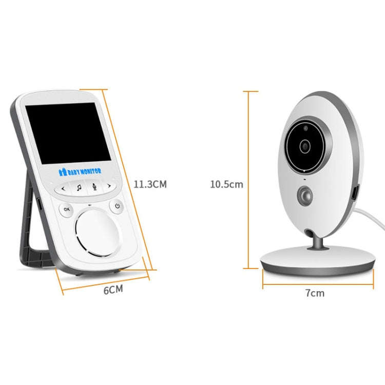 VB605 2.4 inch LCD 2.4GHz Wireless Surveillance Camera Baby Monitor, Support Two Way Talk Back, N...