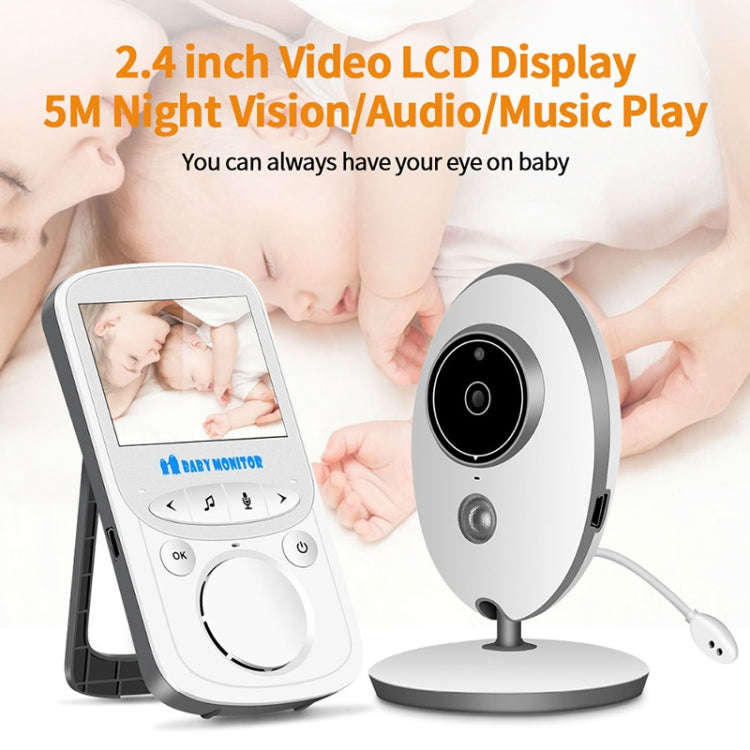 VB605 2.4 inch LCD 2.4GHz Wireless Surveillance Camera Baby Monitor, Support Two Way Talk Back, N...