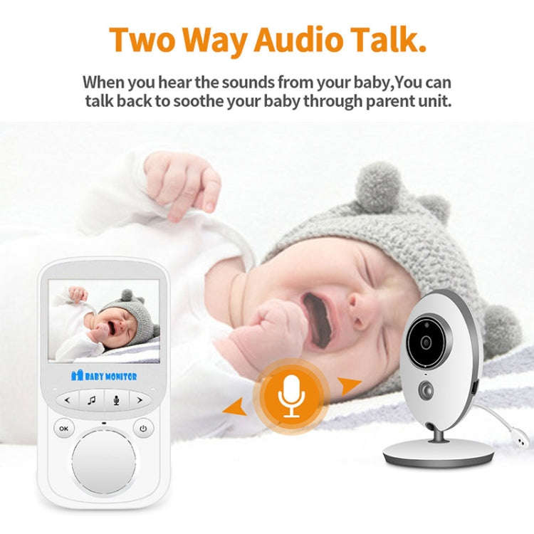 VB605 2.4 inch LCD 2.4GHz Wireless Surveillance Camera Baby Monitor, Support Two Way Talk Back, N...