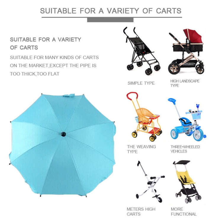 Adjustable Laciness Umbrella For Golf Carts, Baby Strollers/Prams And Wheelchairs To Provide Prot...
