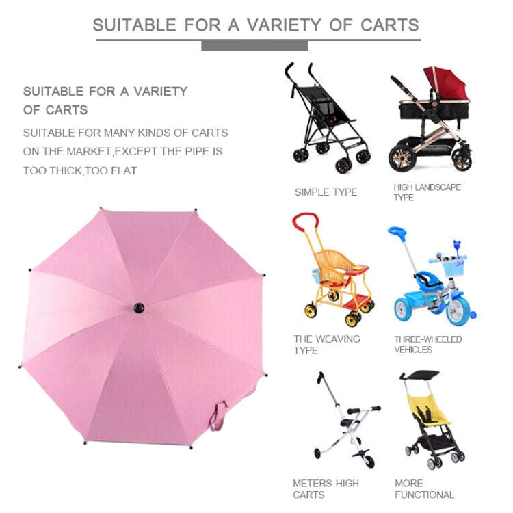 Adjustable Laciness Umbrella For Golf Carts, Baby Strollers/Prams And Wheelchairs To Provide Prot...