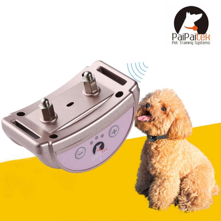 PD258 Automatic Anti Barking Collar Pet Training Control System for Dogs, S Size(Rose Gold)