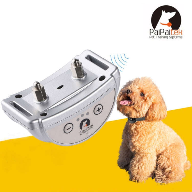PD258 Automatic Anti Barking Collar Pet Training Control System for Dogs, S Size(Silver)