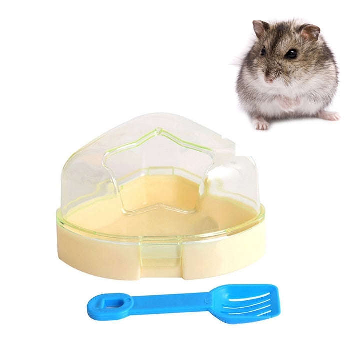 Pet Five-pointed Star Hamster Bathroom Small Pets Bathing Basin Detachable Ventilation Pet Bath T...