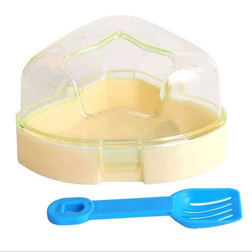Pet Five-pointed Star Hamster Bathroom Small Pets Bathing Basin Detachable Ventilation Pet Bath T...