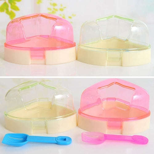 Pet Five-pointed Star Hamster Bathroom Small Pets Bathing Basin Detachable Ventilation Pet Bath T...