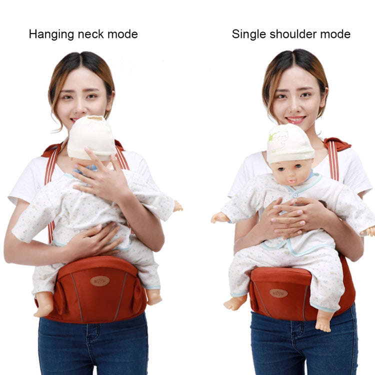 Ergonomic Baby Carrier with Hip Seat for Baby with Reflective Strip for 0-3 Years Old(Dark Blue)