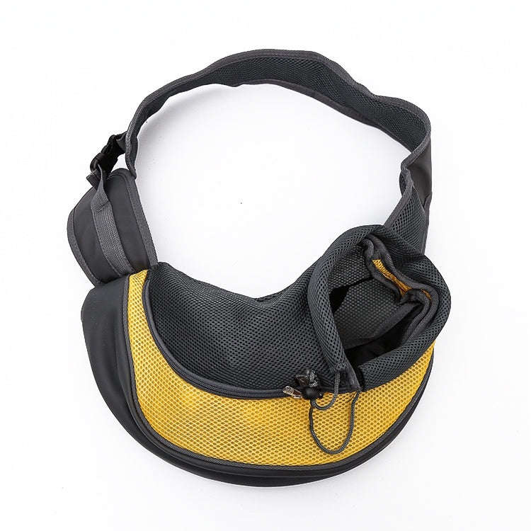 Dog and Cat Sling Carrier Hands Free Reversible Pet Papoose Bag, SizeSmall(Yellow)