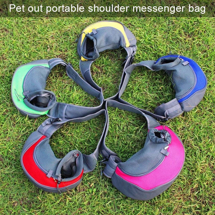 Dog and Cat Sling Carrier Hands Free Reversible Pet Papoose Bag, SizeSmall(Blue)