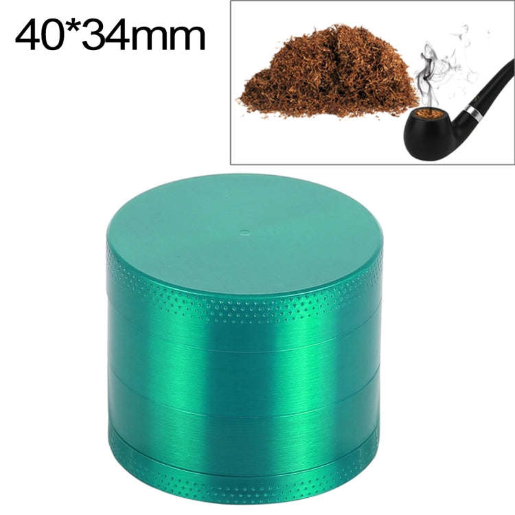 Mini 4-layer 40mm Zinc Alloy Herb Tobacco Cigarette Grinder (Green)