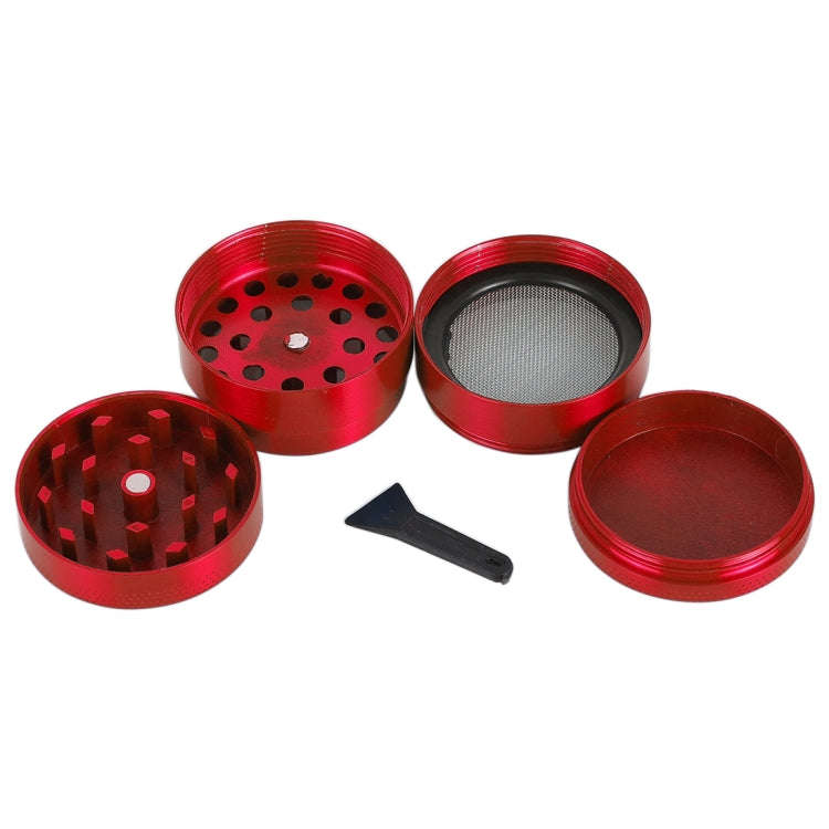 Mini 4-layer 40mm Zinc Alloy Herb Tobacco Cigarette Grinder (Red)