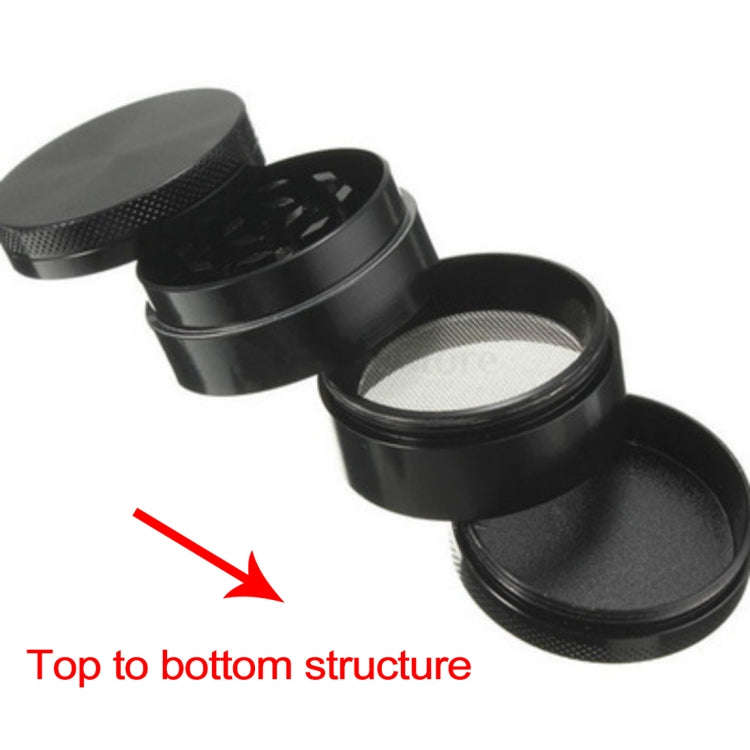 Mini 4-layer 40mm Zinc Alloy Herb Tobacco Cigarette Grinder (Red)
