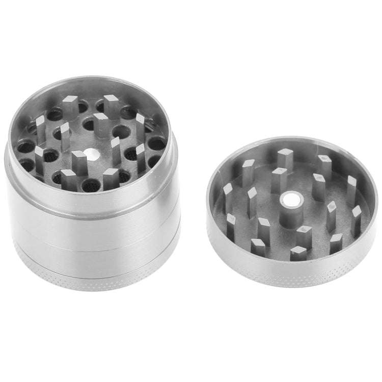 Mini 4-layer 40mm Zinc Alloy Herb Tobacco Cigarette Grinder (Silver)