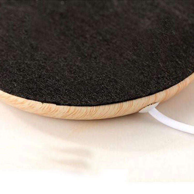 Wood Grain Marble Design USB Desktop Mug Cup Warmer Tea Coffee Drinks Heating Mat Pad, Random Col...