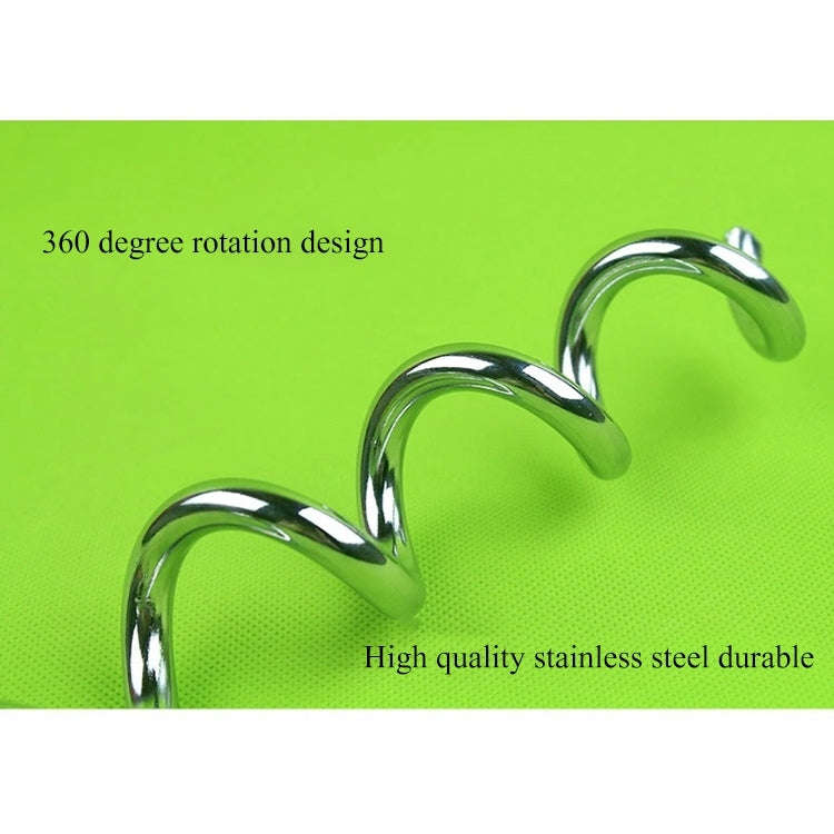 Stainless Steel Dog Spiral Tie Out 360 Degree Rotation Anti Wrap Fixed Pile Outdoor Camping Stake...