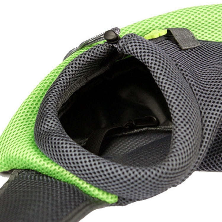 Dog and Cat Sling Carrier Hands Free Reversible Pet Papoose Bag, SizeLarge(Green)