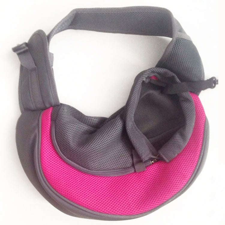 Dog and Cat Sling Carrier Hands Free Reversible Pet Papoose Bag, SizeLarge(Magenta)