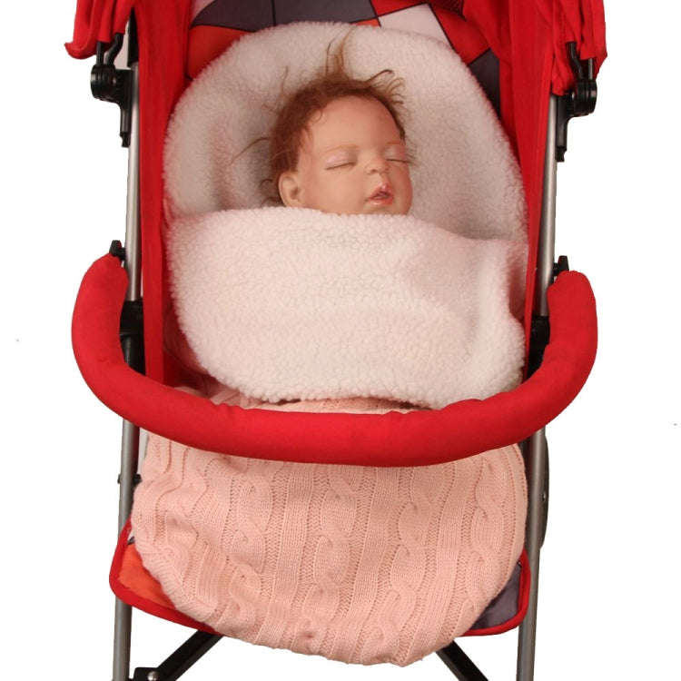 Thick Baby Swaddle Wrap Knit Envelope Sleeping Bag Newborn Infant Warm Bands Indoor Infant Stroll...